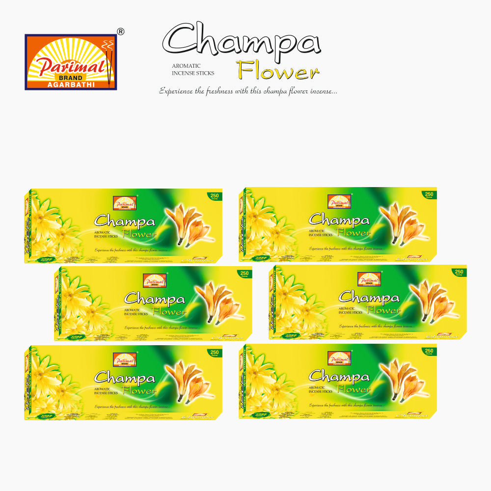 PARIMAL Champa Aromatic Incense Sticks | Jumbo Pack | Pack of 3-250 Grams X 3 = 750 G | Aromatic Incense Sticks |