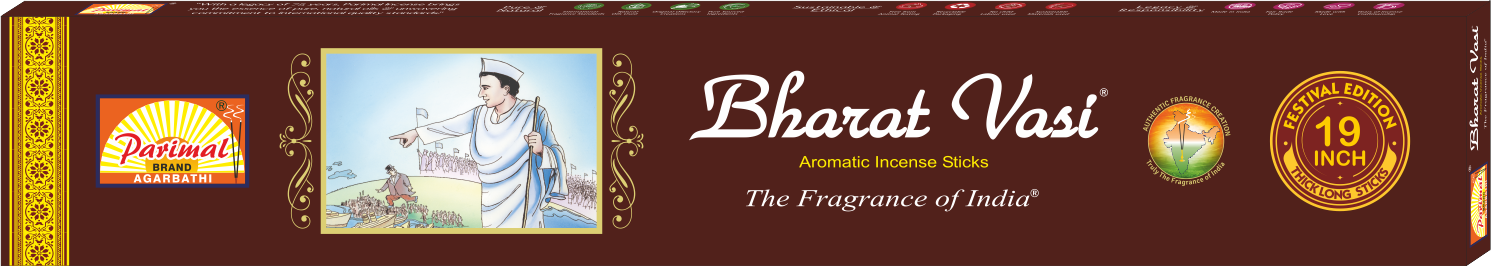 Bharat Vasi Aromatic Incense Sticks | 19" Long Incense Sticks - Single Pack | The Fragrance of India | Festival Edition |