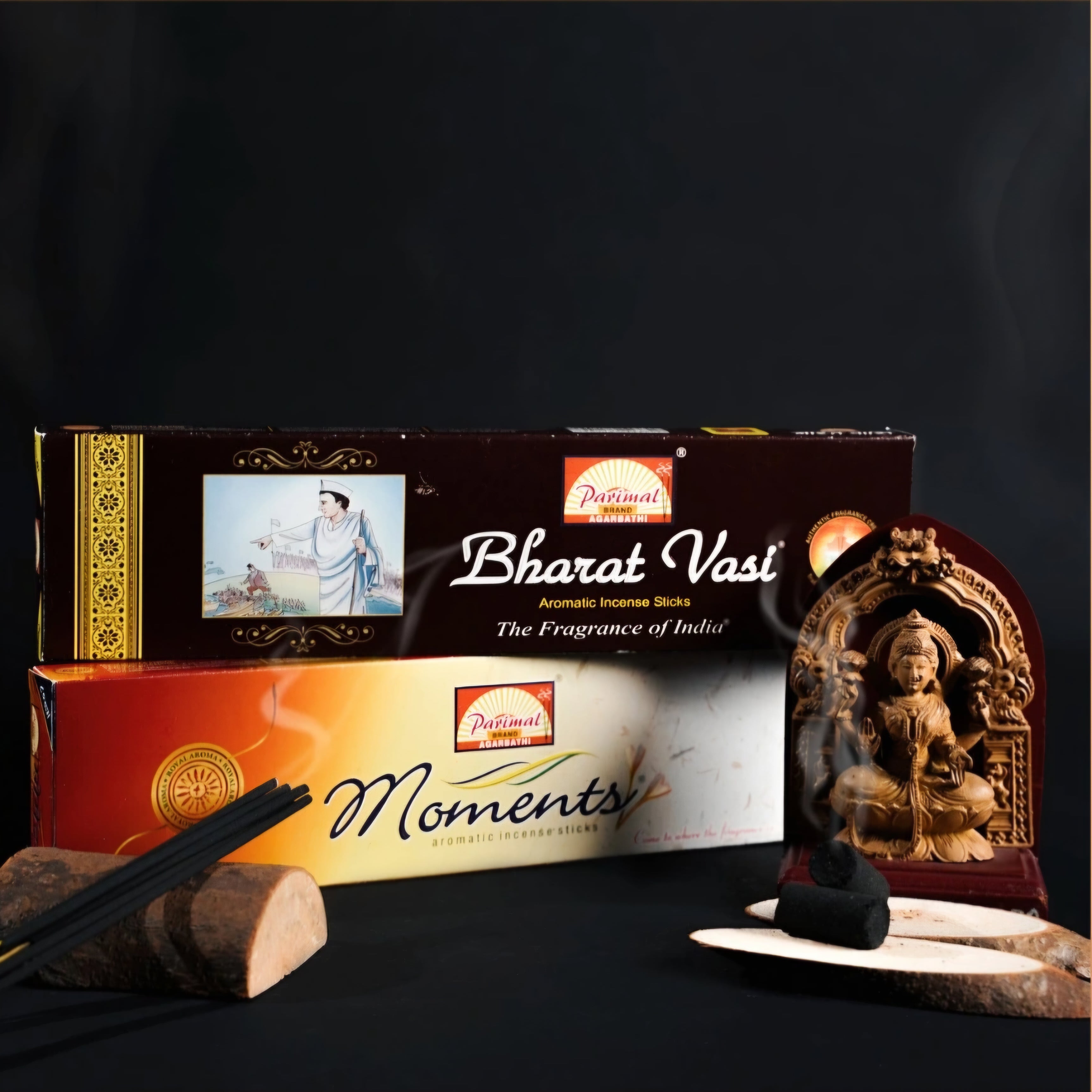 Bharat Vasi Economy Pack | Pack of 3 | 100 G X 3 = 300 G | The Fragrance of India | Aromatic Incense Sticks |