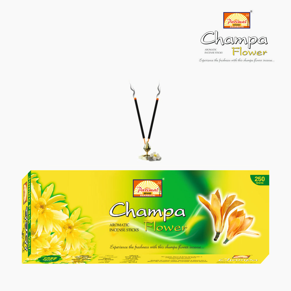 PARIMAL Champa Aromatic Incense Sticks | Jumbo Pack | Pack of 3-250 Grams X 3 = 750 G | Aromatic Incense Sticks |