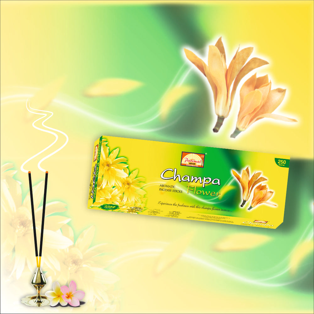PARIMAL Champa Aromatic Incense Sticks | Jumbo Pack | Pack of 3-250 Grams X 3 = 750 G | Aromatic Incense Sticks |