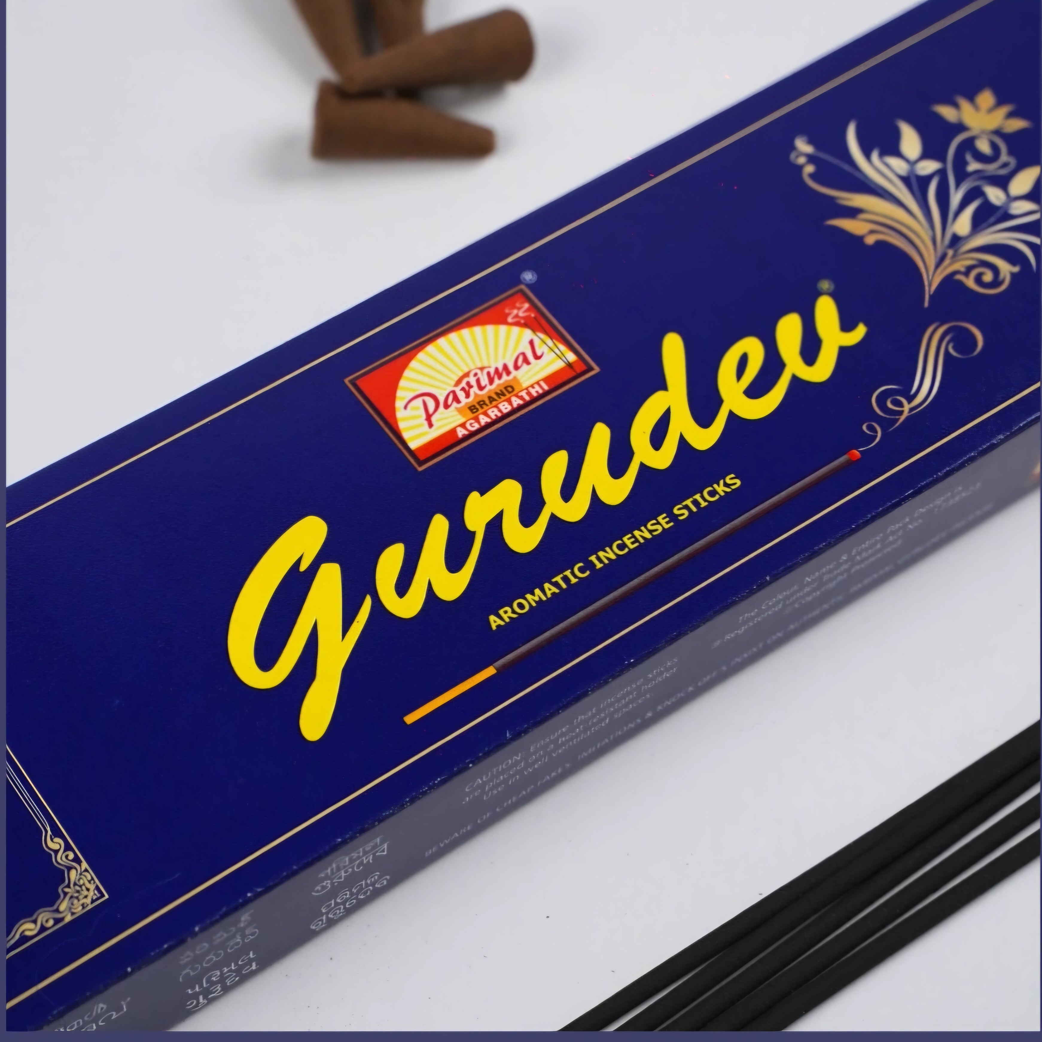 Parimal Gurudev Floral Incense/Agarbatti Sticks  | Agarbatti for Pooja, Meditation & Daily Use | Traditional Indian Fragrance | 180 - 200 Sticks (255 gm)|Pack of 3 |