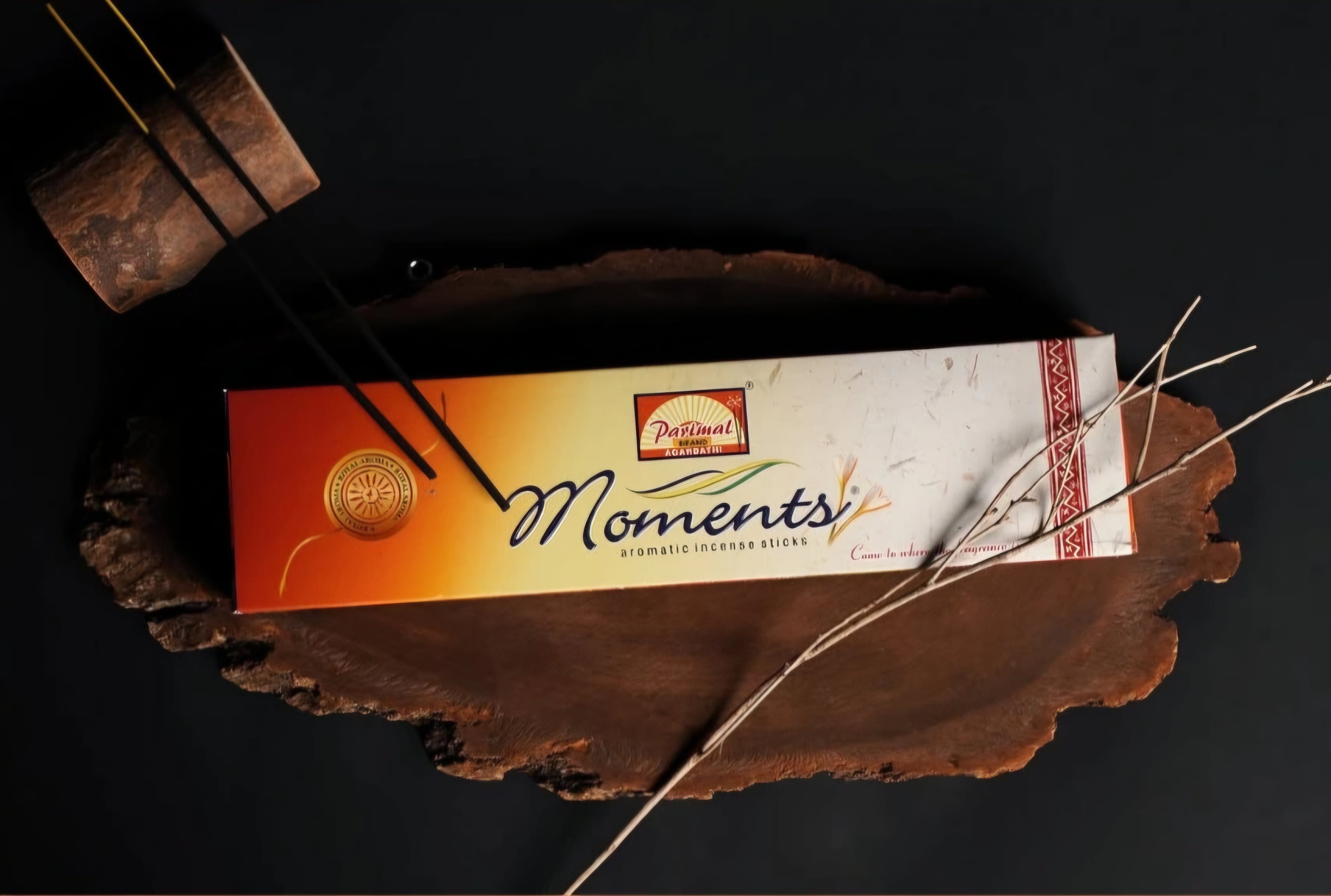 Parimal Moments Floral & Sandal Incense/Agarbatti Sticks | 100 - 120  Sticks (240 gm) |Agarbatti for Pooja, Meditation & Daily Use | Traditional Indian Fragrance |Each 80 Gram|Pack of 3
