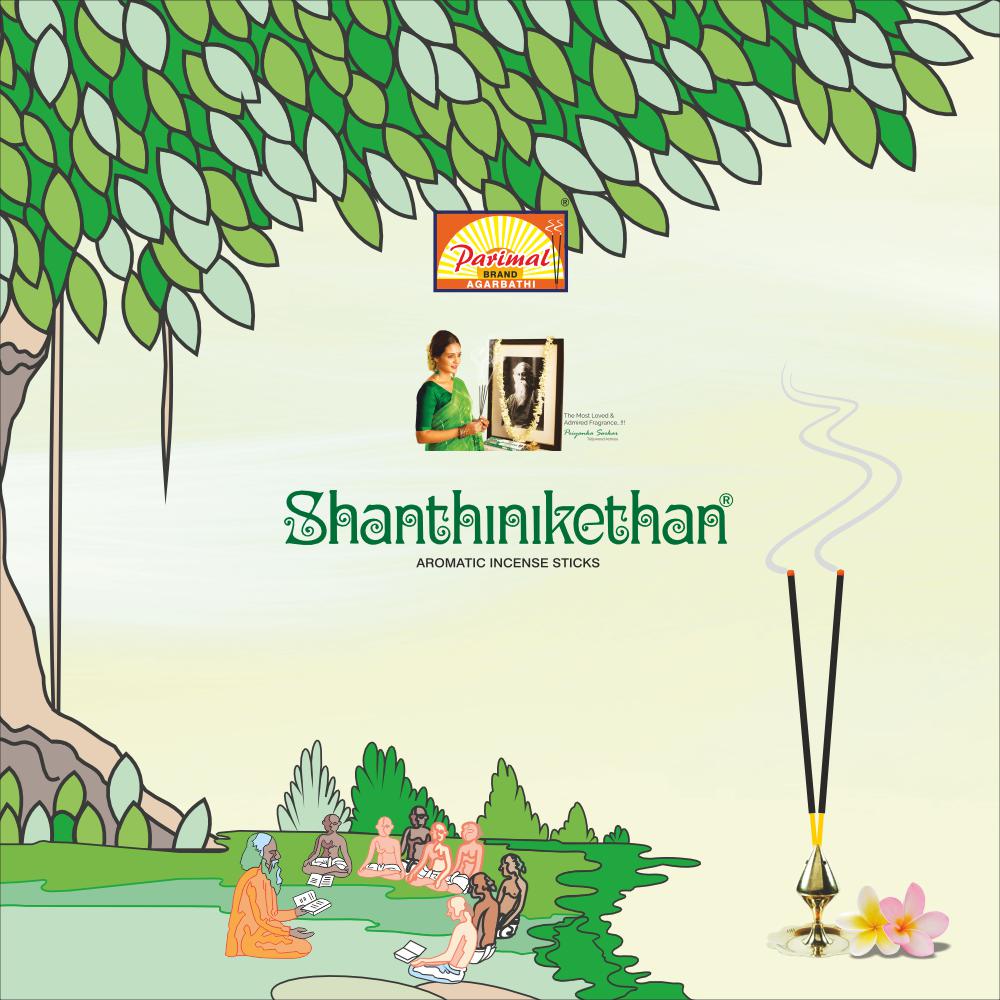 Parimal Shantinikethan Incense Sticks | Jumbo Pack | Pack of 3-180 Grams X 3 = 540 G | Aromatic Incense Sticks |