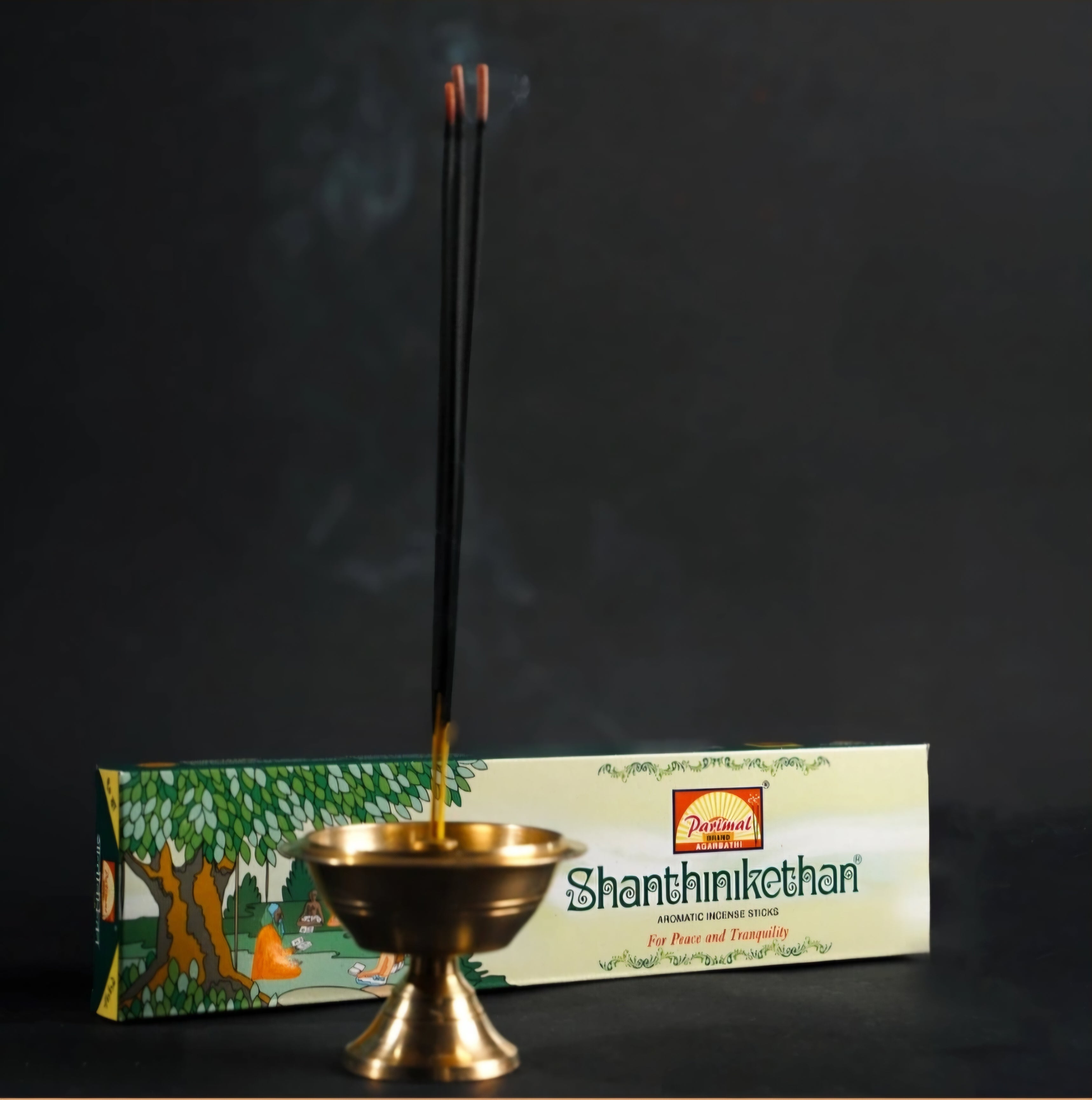 Parimal Shantinikethan Floral Agarbatti Sticks | 100 - 120 Sticks (270 gm) |Agarbatti for Pooja, Meditation & Daily Use | Traditional Indian Fragrance |Each 90 Gram|Pack of 3