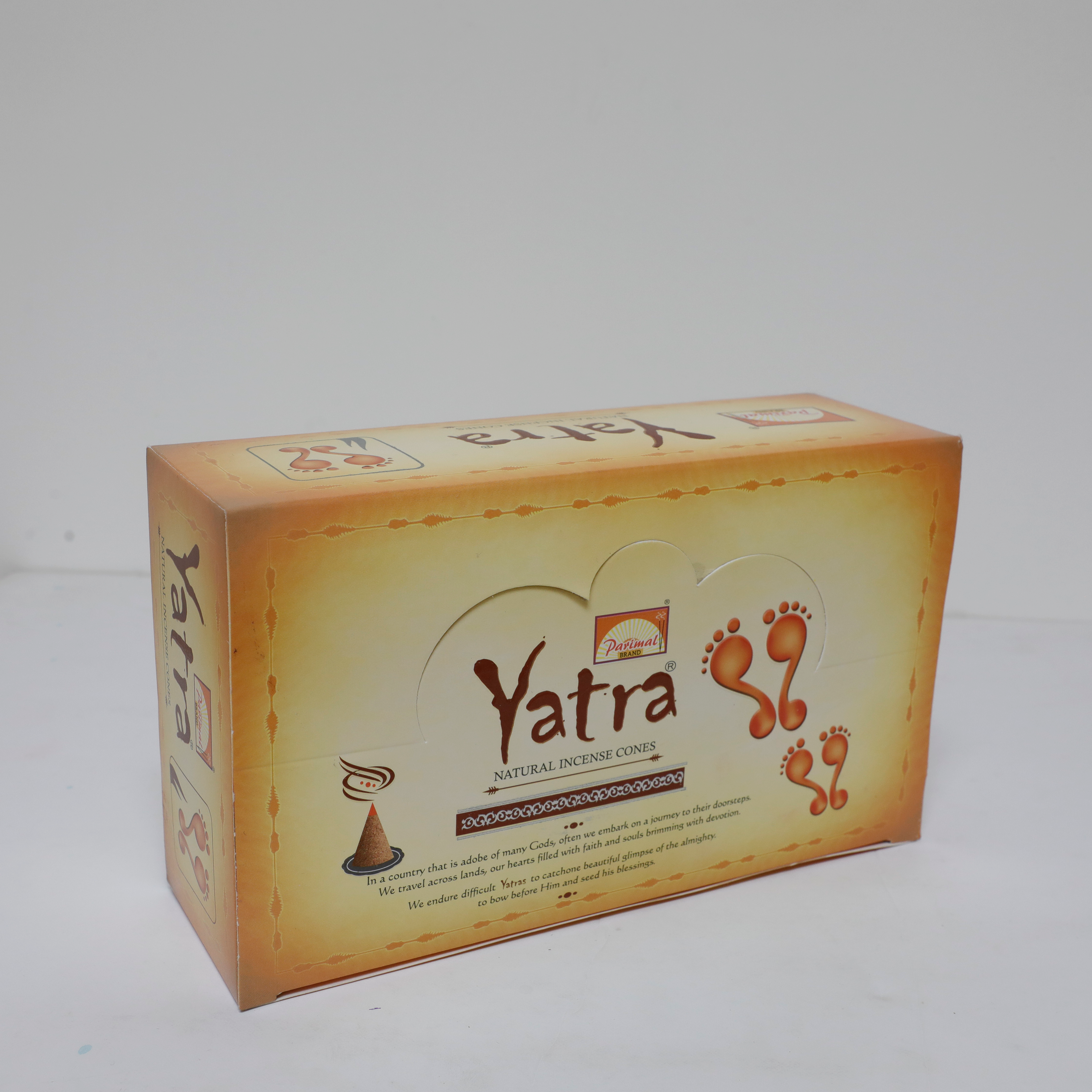 Parimal Premium Yatra-Incense Cones | 120 Cones (Pack of 12) | Long Burning 30–40 Min | Natural Sandal & Resin Fragrance | For Puja, Meditation, Relaxation & Yoga