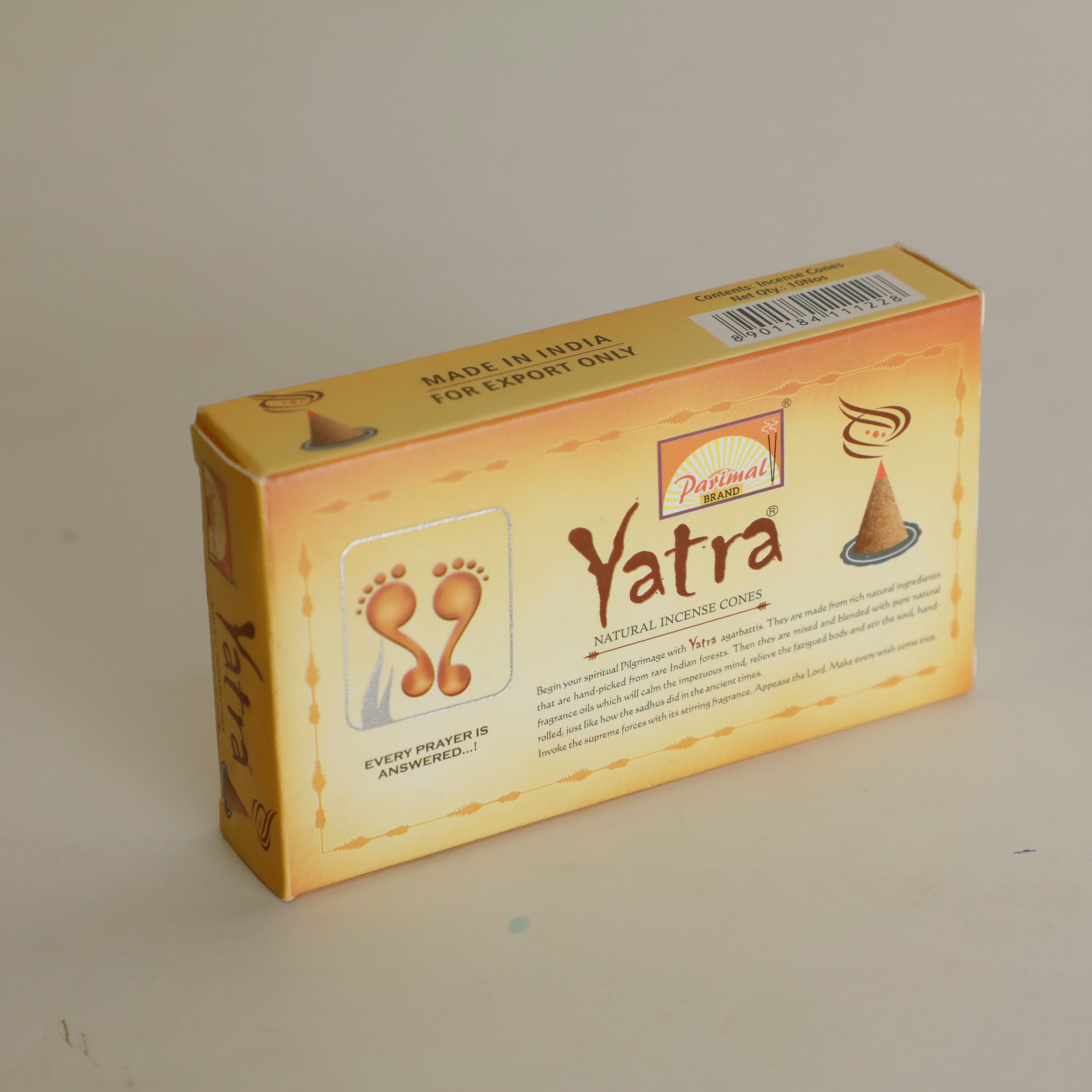 Parimal Premium Yatra-Incense Cones | 120 Cones (Pack of 12) | Long Burning 30–40 Min | Natural Sandal & Resin Fragrance | For Puja, Meditation, Relaxation & Yoga