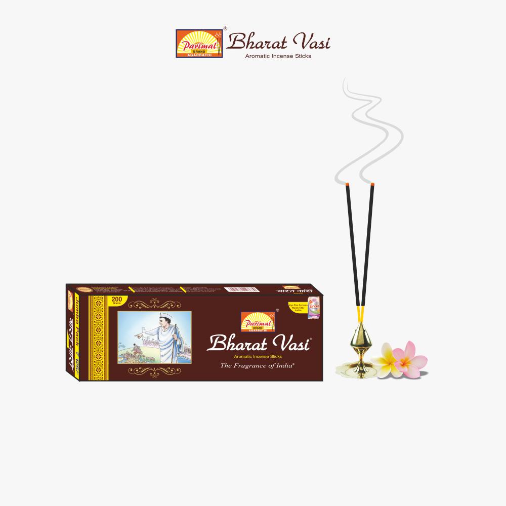 PARIMAL Bharat VASI Incense Sticks | Jumbo Pack | Pack of 3-200 Grams X 3 = 600G | The Fragrance of India | Aromatic AGARBATTI