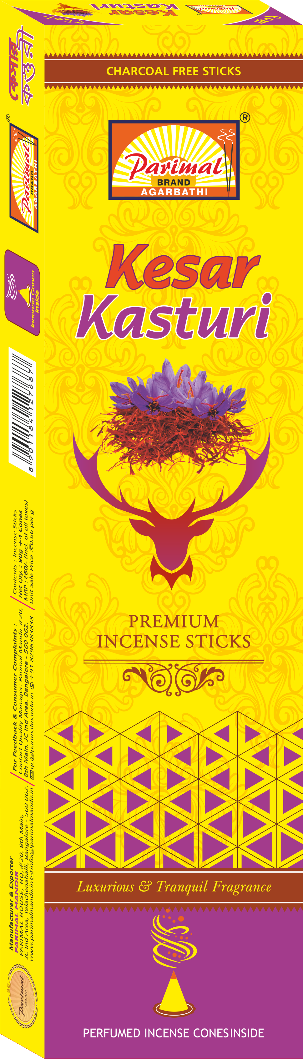 Kesar Kasturi Bambooless Agarbathi