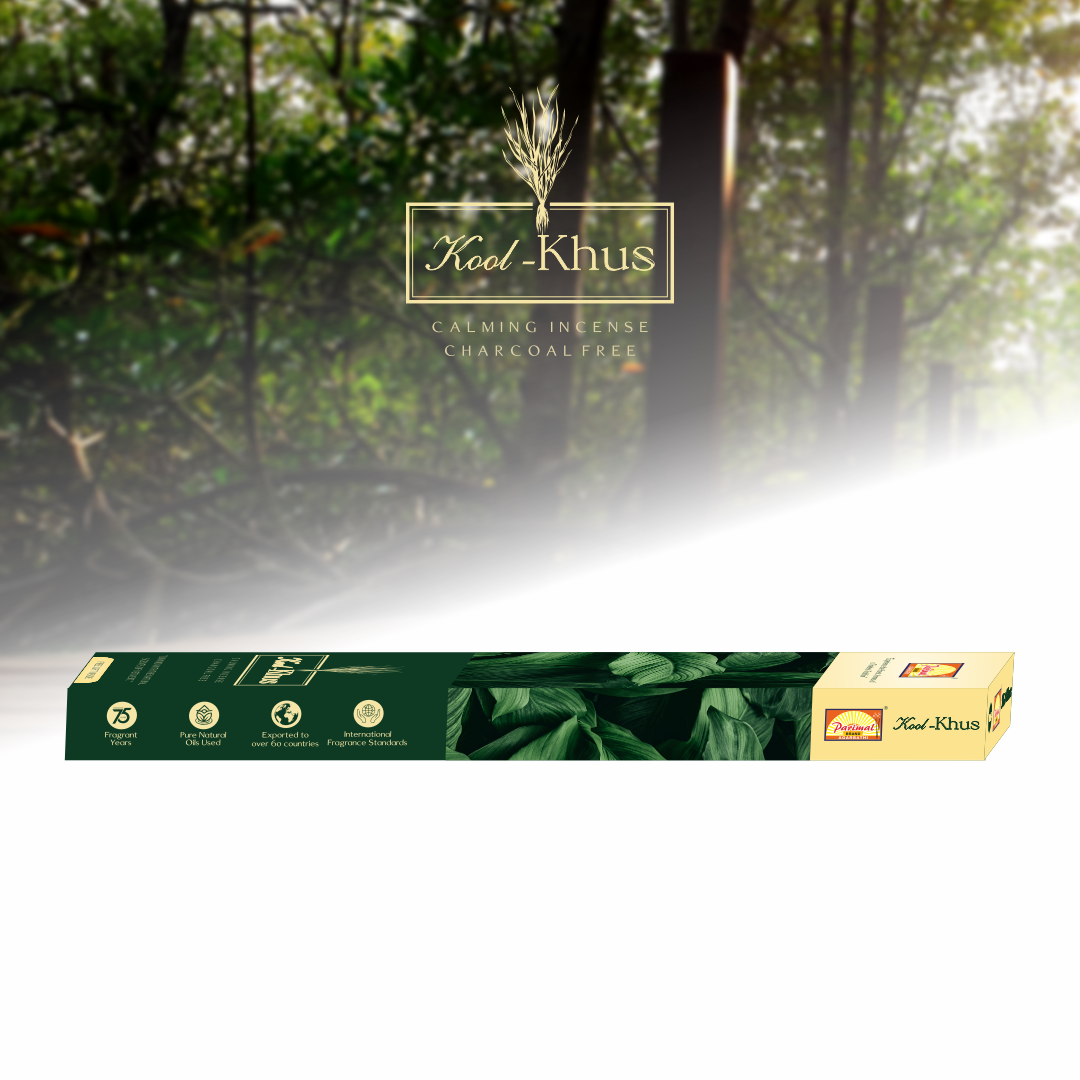 Parimal 100% Natural Charcoal‑Free (180-200 Sticks) (540 gm) | Vetiver (Kool Khus) Incense Sticks | Earthy Fragrance |(Each 90 gm)| Aromatic, Long‑Lasting Agarbatti for Meditation & Pooja | Pack of 3