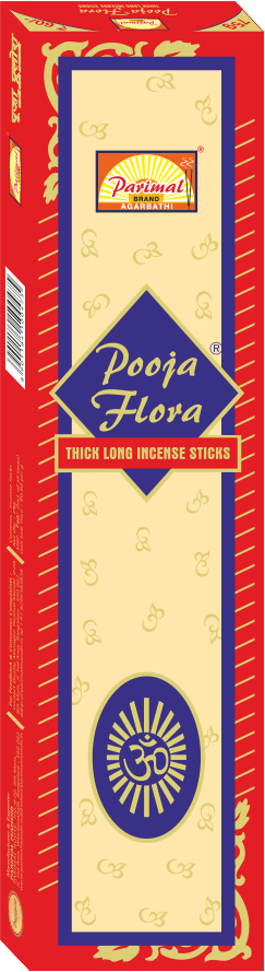 PARIMAL Pooja Flora Aromatic Incense Sticks  | Pack of 3-80 Grams X 3 = 240 G | Aromatic AGARBATHI